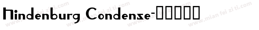 Hindenburg Condense字体转换